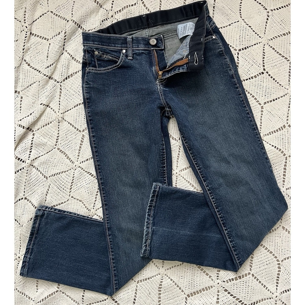 Wrangler Western Bootcut Jeans Womens 5/6 x 32 Studded Pocket Cowgirl Comfort